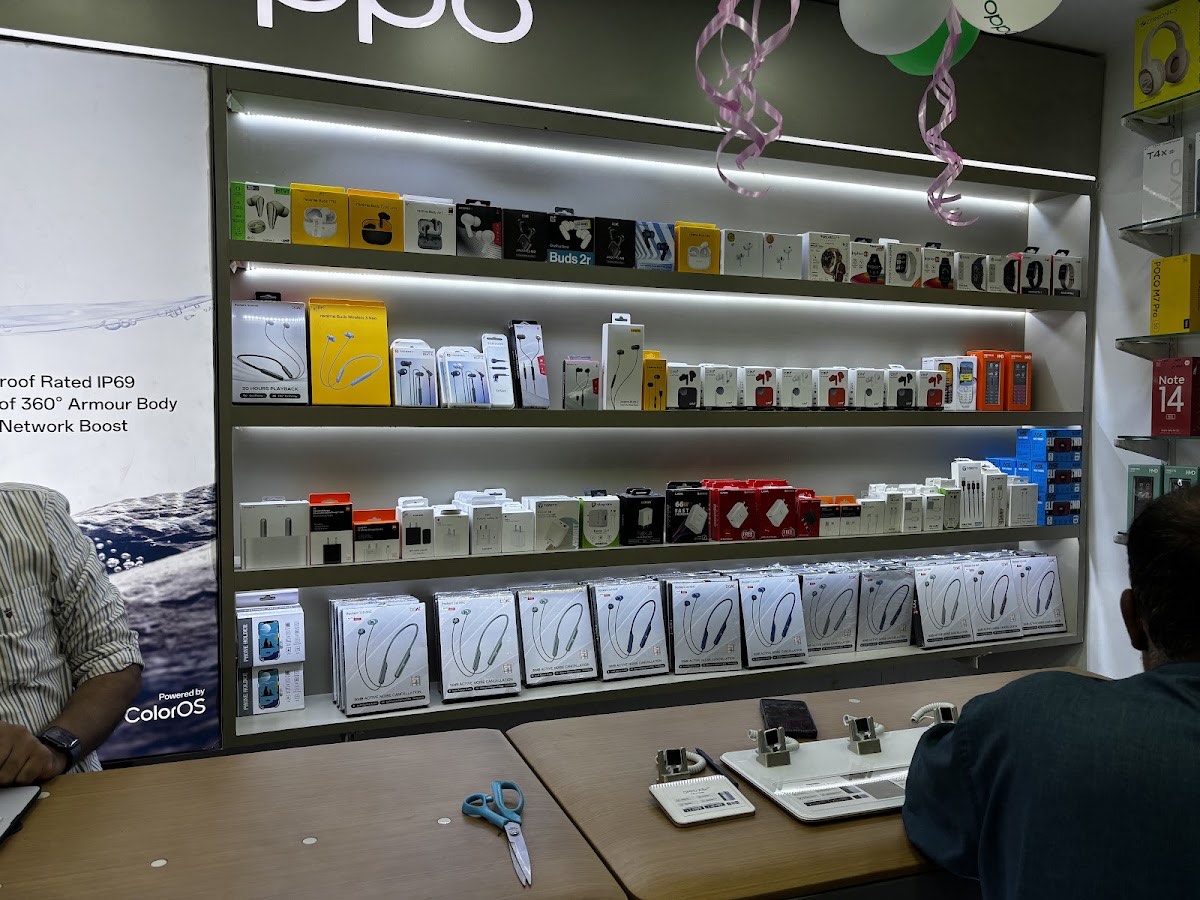 Accessories Counter at Arnav Telecom Natunhat Boral