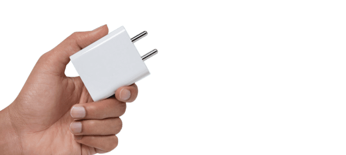 mi 33W SonicCharge 2.0 Charger holding in hand