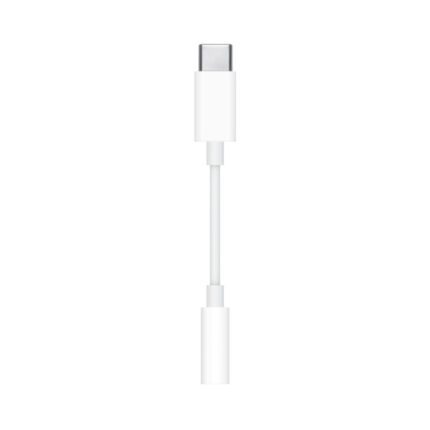 Apple USB-C to 3.5mm Headphone adapter Full view (White)