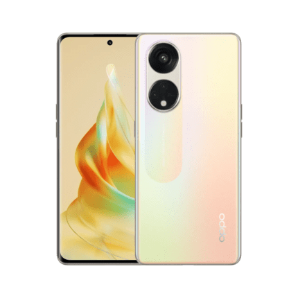 Oppo Reno8 T 5G Front and Back View (Sunrise Gold)