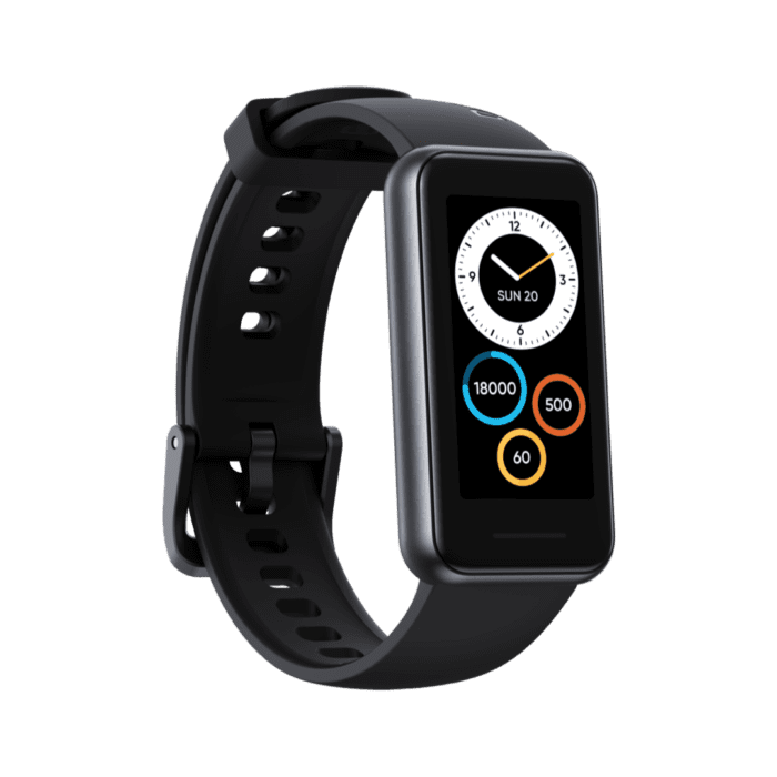 realme Band 2 front left half view
